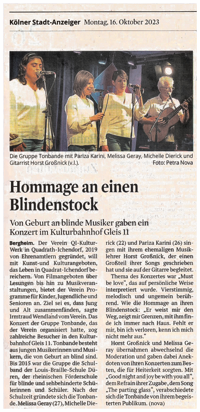 KStA Bericht Konzert